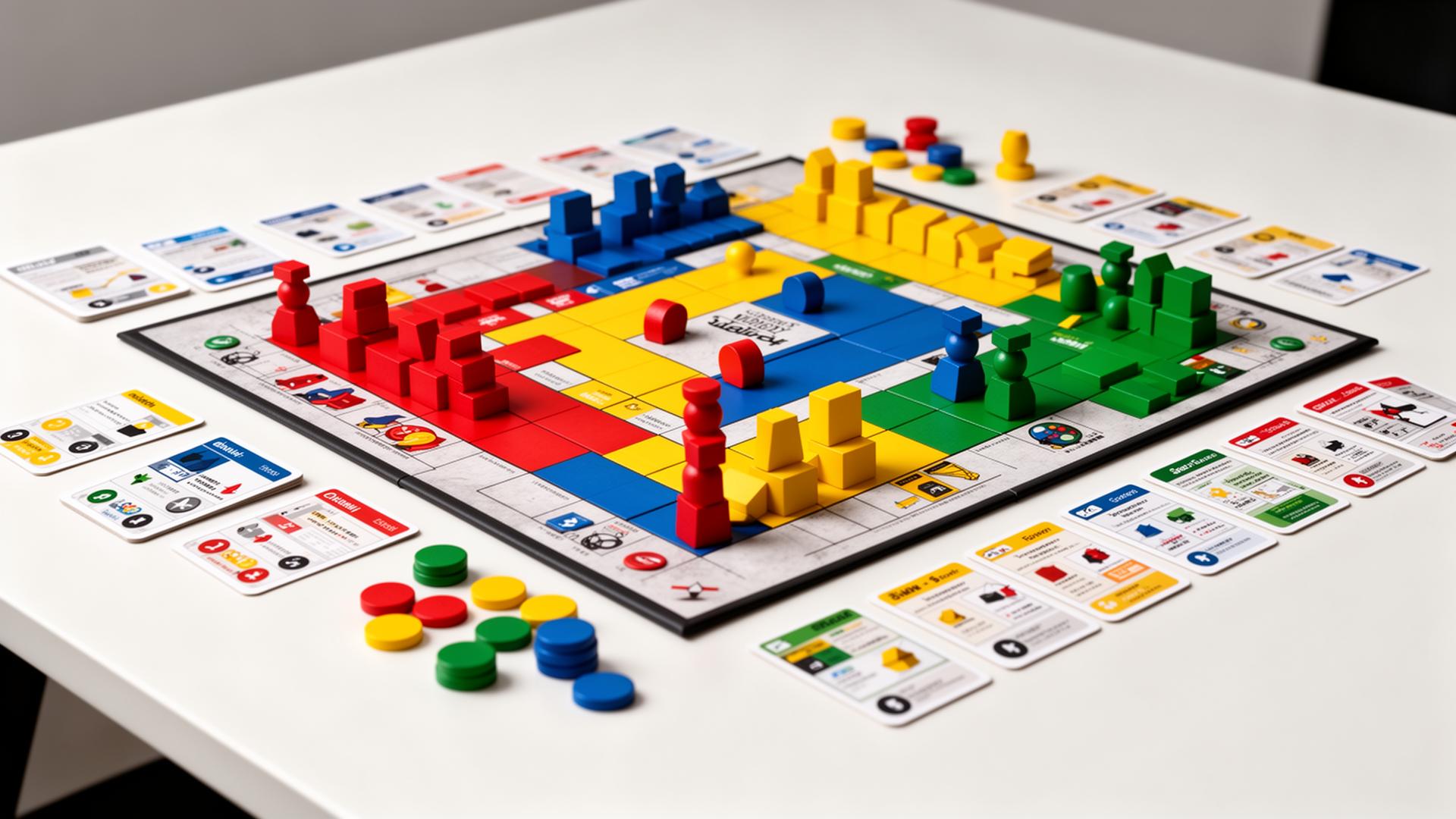 A custom training game in progress — a hand placing a red wooden piece on a hexagonal board